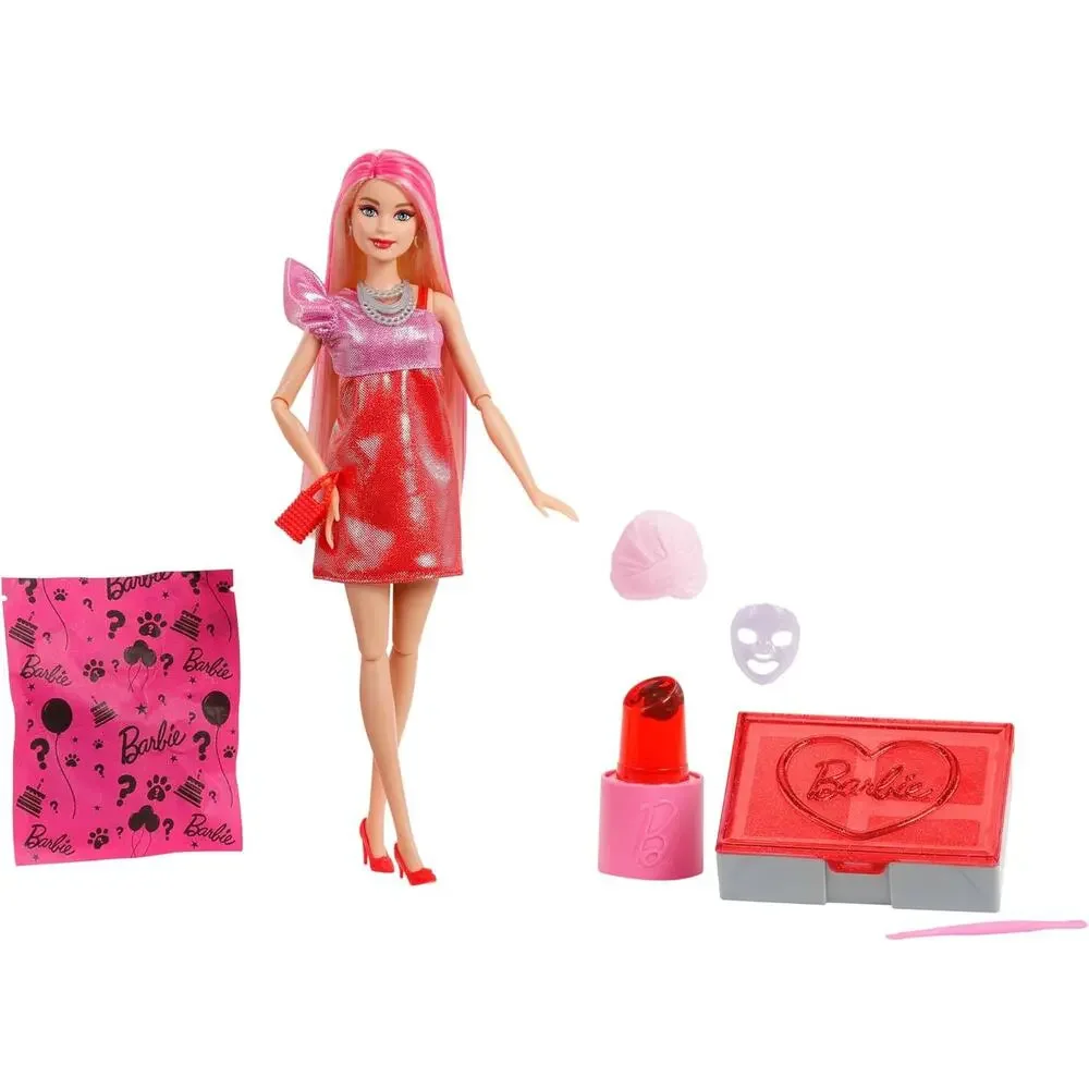 Party Unboxed Glam Party Series Sparkle Doll Accessories with 10 Surprises
